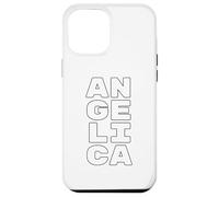 Custodia per iPhone 12 Pro Max ANGELICA Personalized Retro Girls Custom ANGELICA Name