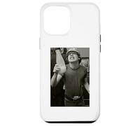 Custodia per iPhone 12 Pro Max Angus Young ACDC Thunderstruck chitarrista di Dick Barnatt