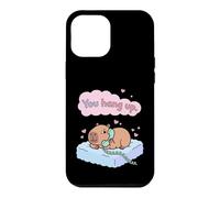 Custodia per iPhone 12 Pro Max Appendi Capybara Coppia divertente Love Valentine Meme