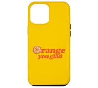 Custodia per iPhone 12 Pro Max Arancia, sei contento, illustrazione, zesty