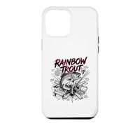 Custodia per iPhone 12 Pro Max Arcobaleno Trota Brutale Forza Pesca a Mosca