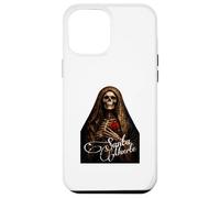 Custodia per iPhone 12 Pro Max Arte ravvicinata di Santa Muerte Dark Folk Saint