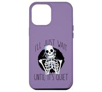 Custodia per iPhone 12 Pro Max ASPETTERÒ UN TRANQUILLO Halloween Teacher Skeleton Meme