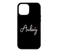 Custodia per iPhone 12 Pro Max Audrey Nome Compleanno Bambino Ragazza Donna Personalizzato Audrey