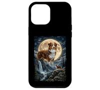 Custodia per iPhone 12 Pro Max Aussi con luna - Pastore Australiano