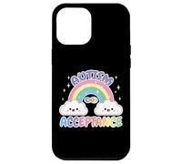 Custodia per iPhone 12 Pro Max Autism Pro Acceptance Rainbow con simbolo dell'infinito