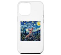 Custodia per iPhone 12 Pro Max Axolotl Fish Prehistoric Starry Night Van Gogh Style