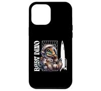 Custodia per iPhone 12 Pro Max Baby Roar Astronaut Dinosaur Dino Space Cosmic Galactic Art
