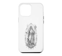 Custodia per iPhone 12 Pro Max Baldr Norse Dio della Luce Sacra Rune Mitologia Opera D'arte