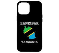 Custodia per iPhone 12 Pro Max Bandiera della Tanzania Distressed Zanzibar Pride