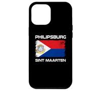Custodia per iPhone 12 Pro Max Bandiera Philipsburg Sint Maarten