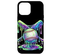 Custodia per iPhone 12 Pro Max Baseball Drip Bats Alien Slime Melting Ragazzi Sport Dripping