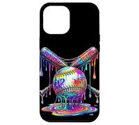 Custodia per iPhone 12 Pro Max Baseball Drip Bats Graffiti Scioglimento Ragazzi Sport Dripping