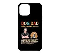 Custodia per iPhone 12 Pro Max Basset Hound Dog Dad Definition Funny Fathers Day