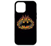 Custodia per iPhone 12 Pro Max Batman Bat Flames Shield