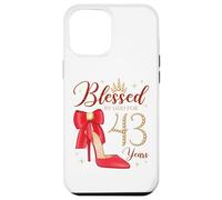 Custodia per iPhone 12 Pro Max Benedetto da Dio per 43 anni 43° compleanno regina