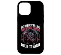 Custodia per iPhone 12 Pro Max Best Feeling When Your Demon Meets Its Match -