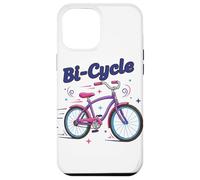 Custodia per iPhone 12 Pro Max Bi-Cycle Bisessuale Pride Bandiera Colori Bicicletta Pun Design