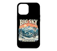 Custodia per iPhone 12 Pro Max Big Sky Montana Sci rétro