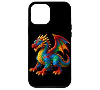 Custodia per iPhone 12 Pro Max Blocchi Costruzione Dragon Lover Master Builder Costruire Mattoni