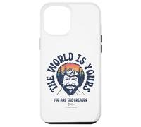 Custodia per iPhone 12 Pro Max Bob Ross The World Is Yours