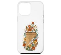 Custodia per iPhone 12 Pro Max Boho Floral Pan Flute Flautist