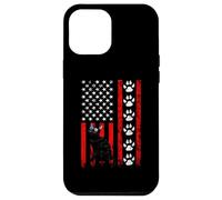 Custodia per iPhone 12 Pro Max Bombay Cat 4th of July Patriotic American Flag Paws Lover