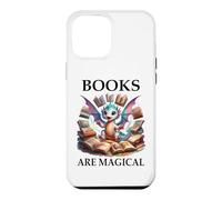 Custodia per iPhone 12 Pro Max Books are Magical Dragon Book Lover Read Books Happy Dragons