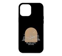 Custodia per iPhone 12 Pro Max Bookworm Read The Book Boho Arch Line Art Illustration