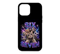 Custodia per iPhone 12 Pro Max Bootleg Six Seven Meme Space Galaxy - Simpatici gatti