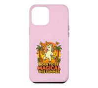 Custodia per iPhone 12 Pro Max Born to Be Magical Summer Vibes Ananas Unicorno