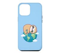 Custodia per iPhone 12 Pro Max Bradipo Madre Terra Giornata Divertente Per Gli Amanti Dell'ambiente Pianeta