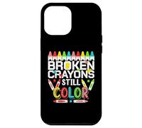 Custodia per iPhone 12 Pro Max Broken Crayons Still Color Mental Health Awareness Men Women