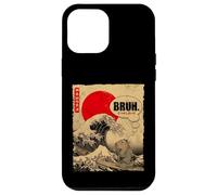 Custodia per iPhone 12 Pro Max BRUH Great Wave Kanagawa Vintage giapponese surf Capybara