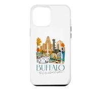 Custodia per iPhone 12 Pro Max Buffalo, skyline di New York, souvenir della città dei buoni vicini