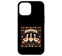 Custodia per iPhone 12 Pro Max Buon Ringraziamento Oche autunno raccolto Goose fan
