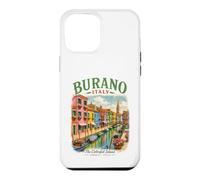 Custodia per iPhone 12 Pro Max Burano Italia Isola Colorata Venezia Viaggi Italiani