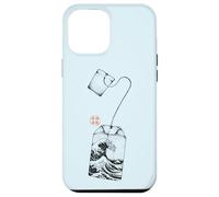 Custodia per iPhone 12 Pro Max Bustina di tè Great Wave Estetica giapponese