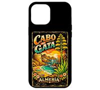 Custodia per iPhone 12 Pro Max Cabo de Gata Spagna, Design Vintage Costa Mediterranea