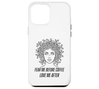 Custodia per iPhone 12 Pro Max Caffè Gorgone Capelli Mitologia Greca Caffeina Umorismo Per Le Donne