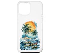 Custodia per iPhone 12 Pro Max Cancun Spring Break 2026 Palma e onde ad acquerello