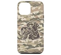 Custodia per iPhone 12 Pro Max Cane da laboratorio retrò, mimetico, mimetico, da laboratorio, Labrador Southern