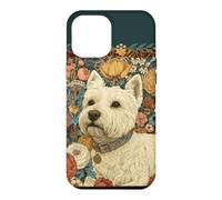 Custodia per iPhone 12 Pro Max Cane Westie vintage stile Morris Botanicall