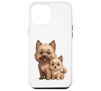 Custodia per iPhone 12 Pro Max Carino Cairn Terrier Dog and Puppy Pet Lover Art