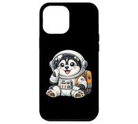Custodia per iPhone 12 Pro Max Carino cartone animato Husky Spazio ed Explorer Astronauta Cane