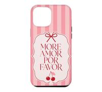 Custodia per iPhone 12 Pro Max Carino Cherry Coquette Romance Citazione Estetica