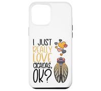 Custodia per iPhone 12 Pro Max Carino Cicada Amante Mi piace davvero le cicale