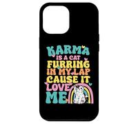 Custodia per iPhone 12 Pro Max Carino Karma è un gatto furring nel mio giro perché mi ama