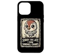 Custodia per iPhone 12 Pro Max Carino Kawaii Baby Sandhill Gru Bird Lover