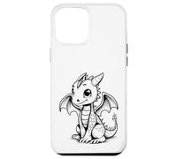 Custodia per iPhone 12 Pro Max Carino Kawaii Dragon Coloring Book Art Colore Nel Design